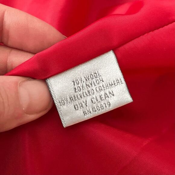 VTG Harvey Bernard Heavy Weight Singe Button Red Wool Cashmere Blend Blazer - SZ - Picture 5 of 7